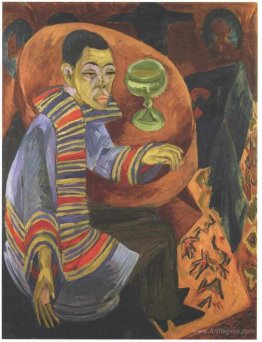 The Drinker (self-portrait)