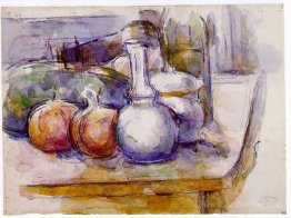 Still Life with Carafe, Sugar Bowl, Bottle, Pommegranates and Wa