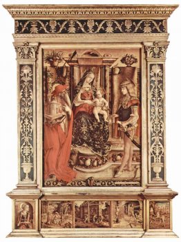 Enthroned Madonna, St. Jerome and St. Sebastian