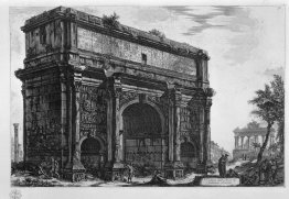 View of the Arch of Septimius Severus