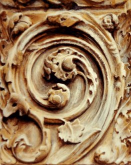 Spiral relief from the north transept door, Rouen Cathedral