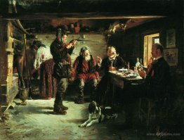 In the hut of forester