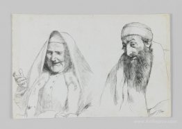 Jew and Jewess, illustration from 'The Life of Our Lord Jesus Ch