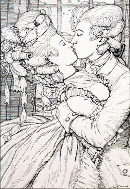 The Kiss. Illustration to the Book of the Marquise