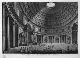 Interior view of the Pantheon commonly known as the Rotunda