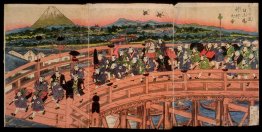 Children's Pastimes: A Procession on Nihon Bridge