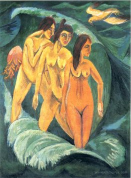 Three Bathers