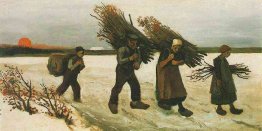 Wood Gatherers In The Snow