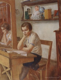 The girl at the desk