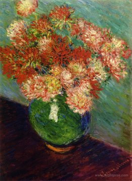 Vase of Chrysanthemums