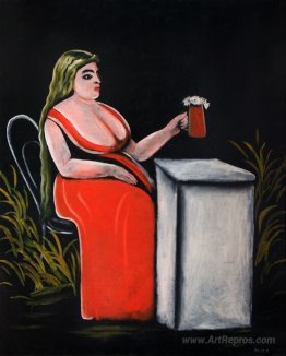 Woman with a Mug of Beer