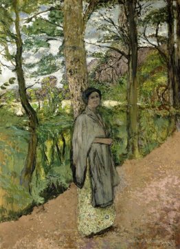 Woman in Grey in a Lane