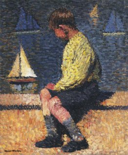 A Boy with Sailboats