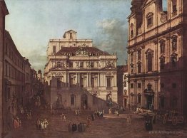 View of Vienna, square in front of the university, seen from the