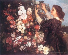 The Trellis (Young Woman Arranging Flowers)