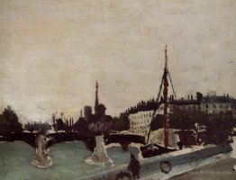 View of the Ile Saint Louis from the Quai Henri IV Study