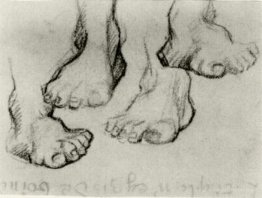 Four Sketches of a Foot