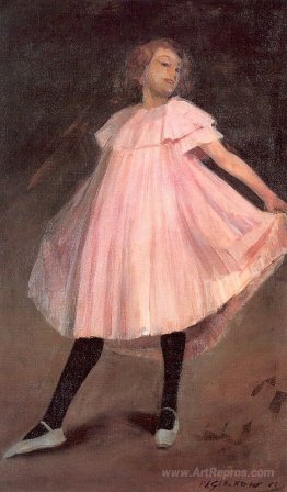 Dancer in a pink dress