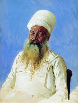 Parsi priest (fire-worshiper). Bombay