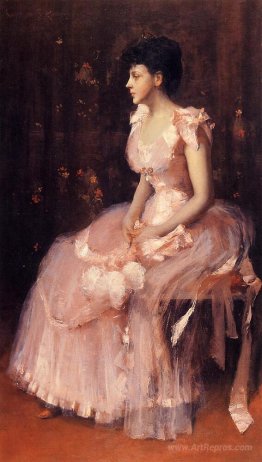 Portrait of a Lady in Pink (aka Lady in Pink Portrait of Mrs. Le