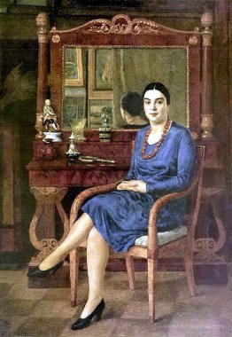 Portrait of Z.D.R. (Lady in blue)