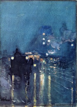 Nocturne, Railway Crossing, Chicago