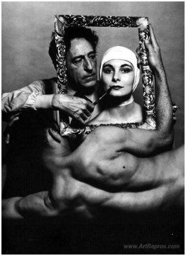 Jean Cocteau with actress Ricki Soma and dancer Leo Coleman