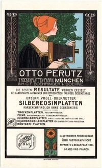 Otto Perutz Lithographic Advertising Card