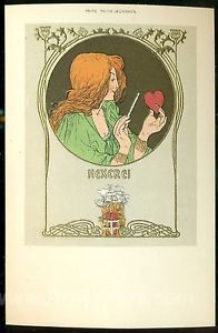 Postcard Woman As Witch