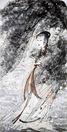 Goddess Crossing the Xiang River