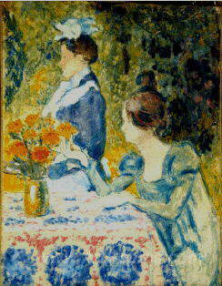 Two Women in the Garden