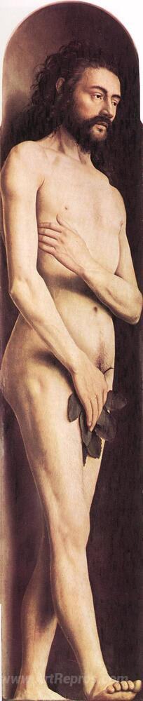 Adam, from the left wing of the Ghent Altarpiece