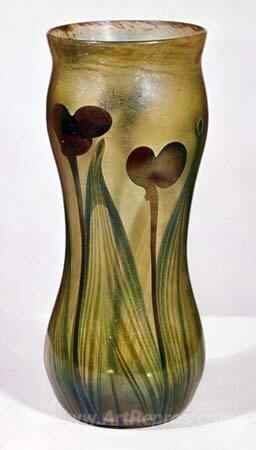 Favrile glass. Tiffany vase