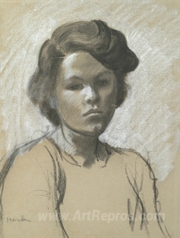 Portrait of Colette, the daughter of the artist