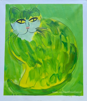 Beautiful Green Cat