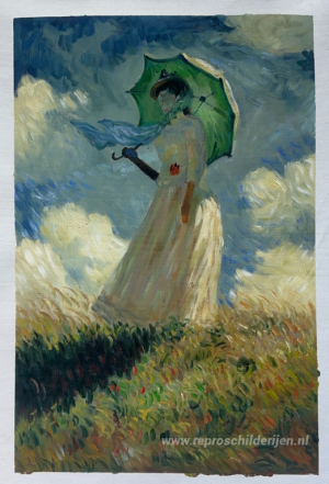 Woman with a Parasol (also known as Study of a Figure Outdoors (