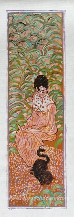 Sitting Woman with a Cat