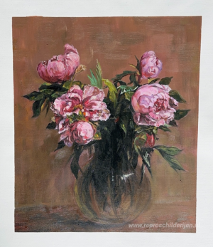 Vase of Peonies