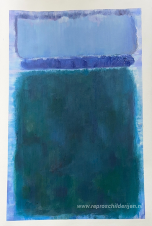 Untitled (Green on Blue)