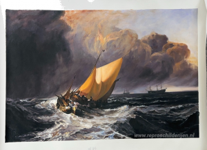 Dutch Fishing Boats in a Storm